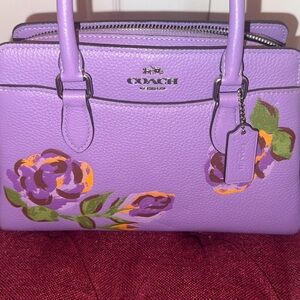 Coach Purple Floral Women's Bag